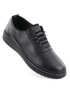 Dámska pohodlná poltopánka čierna UNISOFT 5933