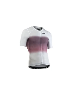 Koszulka rowerowa NORTHWAVE Blade Air Jersey S/s biało różowa