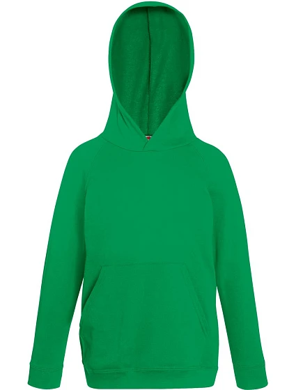 Fruit of the Loom Kids Lightweight Hooded Sweat Detská mikina s kapucňou 16.2009 kelly green Fruit of the Loom Kids Lightweight Hooded Sweat Detská mikina s kapucňou 16.2009 kelly green