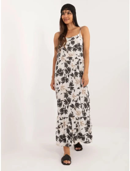 Šaty DHJ SK 7772.25 biela a čierna