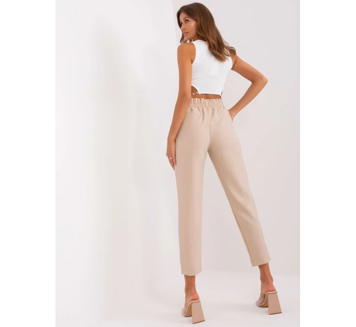 Spodnie TW SP model 18728137 jasny beżowy - FPrice Spodnie TW SP model 18728137 jasny beżowy - FPrice