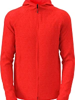 Stedman Lux Knit Fleece Jacket Men Pánska pletená fleecová bunda s kapucňou 05.5460 šarlátovo červená melírovaná