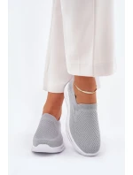 Dámské Textilní Tenisky Šedé model 21689117 - EVENTO Dámské Textilní Tenisky Šedé model 21689117 - EVENTO