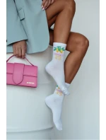 Skarpetki Damskie LIMONCELLO Białe