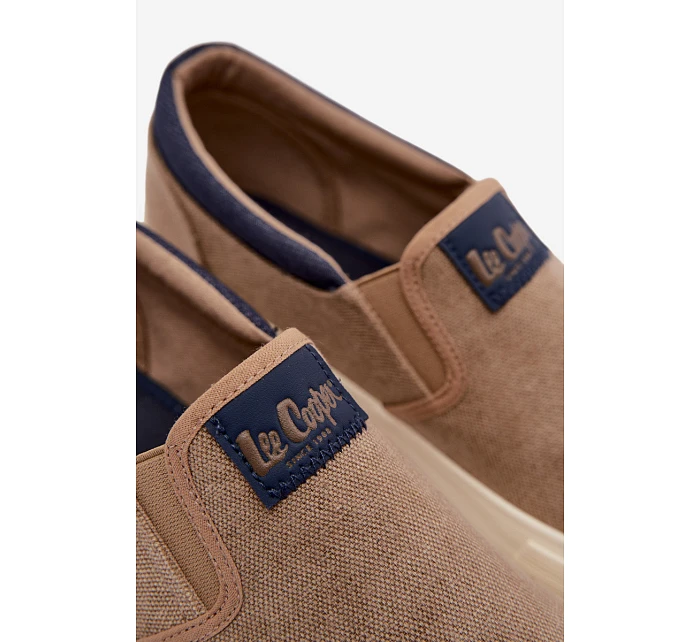 Pánské tenisky Slip On Lee Cooper LCW-26-02-4089 Béžové