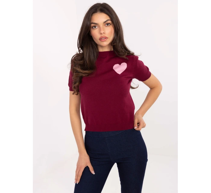 Sweter IT SW model 21471665 bordowy - FPrice