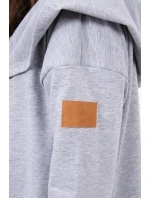 Dlhá pláštenka s kapucňou sivá