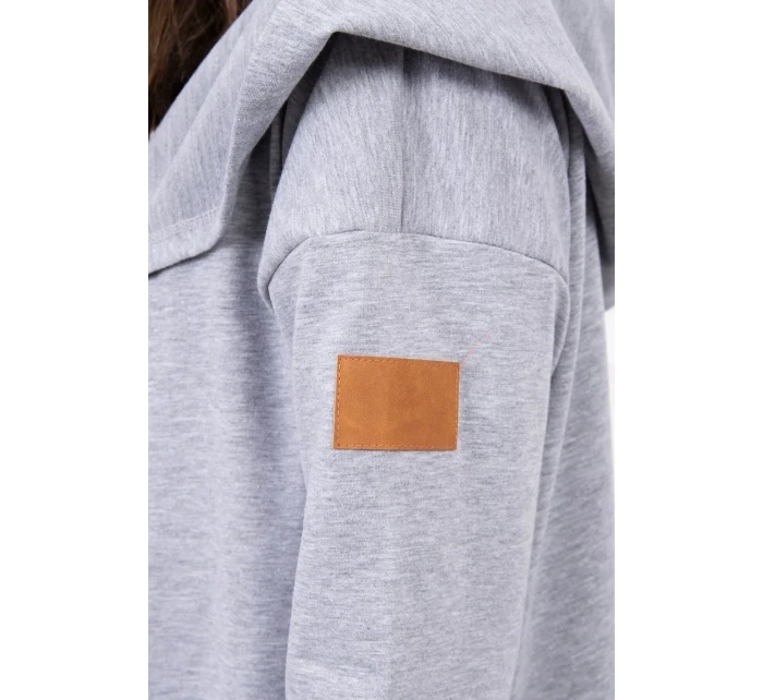 Dlhá pláštenka s kapucňou sivá