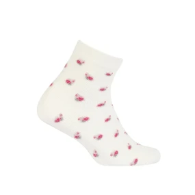 TENKÉ PONOŽKY FARBA 6-11 ROKOV DIEVČATÁ OFF WHITE 27-29