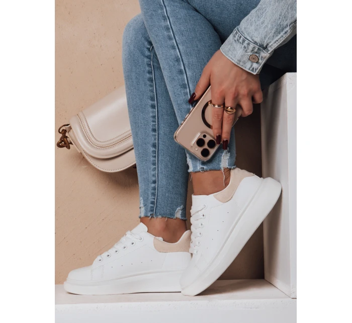 Dámské sportovní tenisky beige Dstreet model 21983909 - FashionStreet
