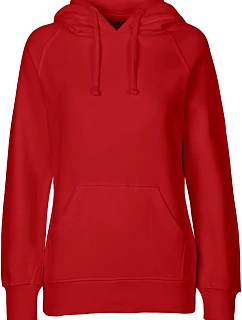 Neutral O 83101 Dámská mikina s kapucí z bio bavlny 77.8311 red