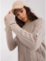 Sweter AT SW model 19040861 beżowy - FPrice Sweter AT SW model 19040861 beżowy - FPrice