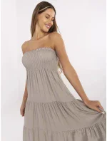 Sukienka MI SK model 21156200 ciemny bezowy - FPrice