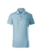 Pique Polo Voľné detské polo tričko sky blue