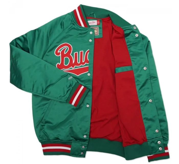 Mitchell & Ness NBA Milwaukee Bucks Ľahká bunda M STJKMG18013-MBUDKGN pánska