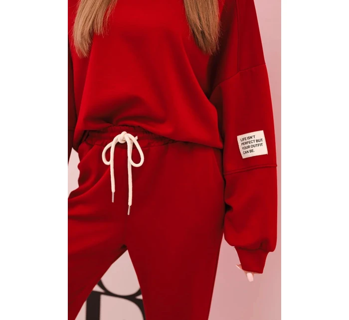 Súprava mikina + nohavice butter burgundy