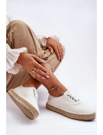 Sznurowane Trampki Espadryle Big Star LL274833 Białe Sznurowane Trampki Espadryle Big Star LL274833 Białe