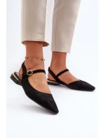 Dámské na nízkém podpatku s patou  černé model 21656609 - SERGIO LEONE
