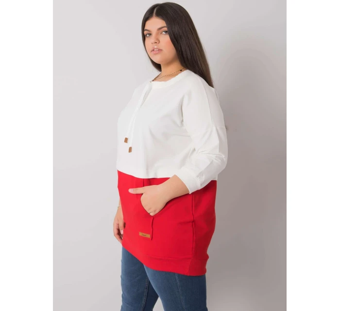 Mikina RV BL 6845.51P biela a červená