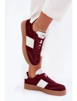 Dámske semišové tenisky Daniel Lopez Just Dare - bordová