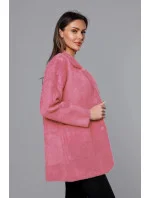 Krátky vlnený prehoz cez oblečenie typu alpaka v lososovej farbe (7108-1) Krátky vlnený prehoz cez oblečenie typu alpaka v lososovej farbe (7108-1)