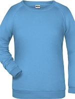 Daiber JN 793 Dámska mikina s raglánovými rukávmi 02.0793 sky blue