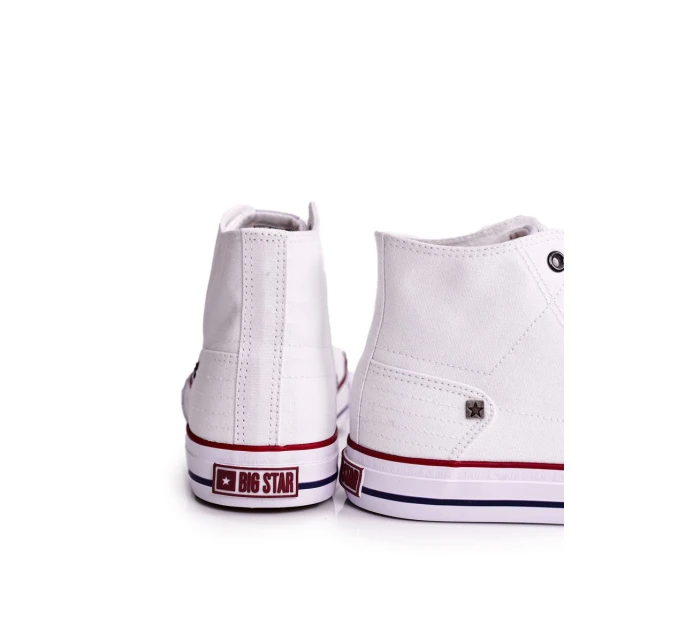 Pánské klasické vysoké tenisky BIG STAR model 21545604 Bílé - Big Star Shoes