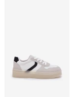 Nízké Dámské Tenisky Na Platformě Bílé model 21689152 - EVENTO Nízké Dámské Tenisky Na Platformě Bílé model 21689152 - EVENTO