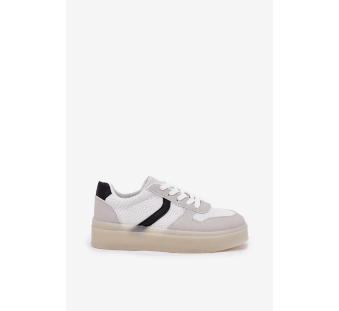 Nízké Dámské Tenisky Na Platformě Bílé model 21689152 - EVENTO Nízké Dámské Tenisky Na Platformě Bílé model 21689152 - EVENTO