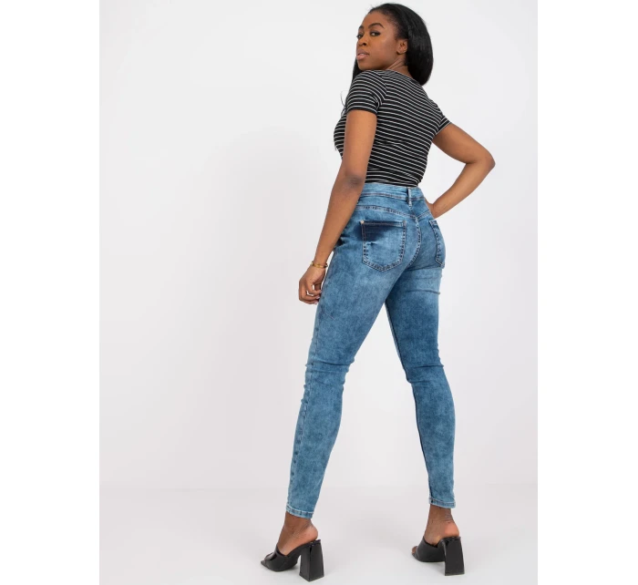 Džínsy nohavice D85035C62220M263 modré