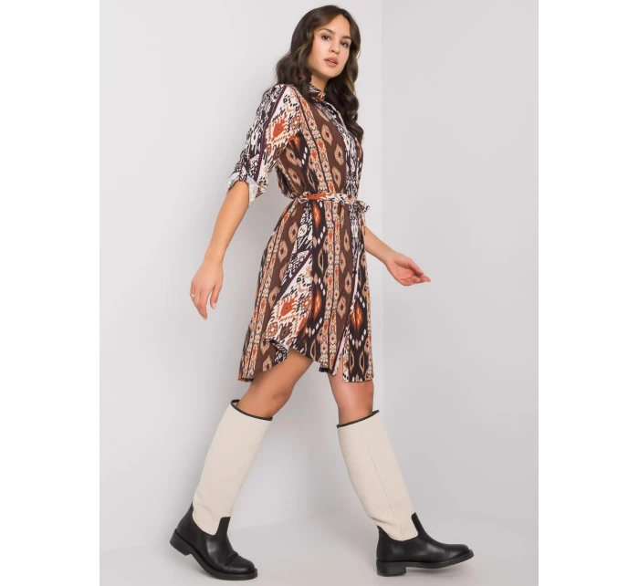 Šaty WN SK model 16327442 černá a béžová - FPrice