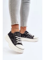 Dámske tenisky na pevnej podrážke Big Star Black
