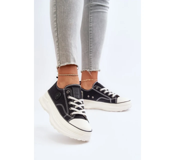 Dámske tenisky na pevnej podrážke Big Star Black