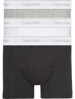 Pánske trenírky 3 Pack Trunks Cotton Classics 000NB1893AMP1 čierna/biela/sivá - Calvin Klein
