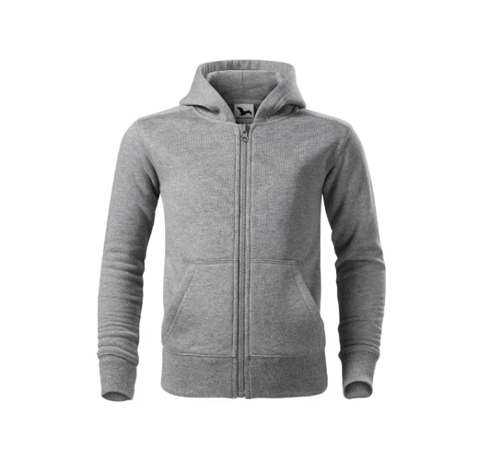 Trendy Zipper mikina dětská tmavě šedý melír Trendy Zipper mikina dětská tmavě šedý melír