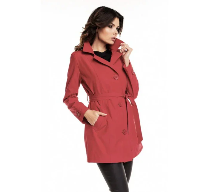 Dámsky plášť 63549 červený - Cabba