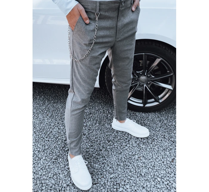Pánske tmavosivé nohavice FashionStreet UX4409