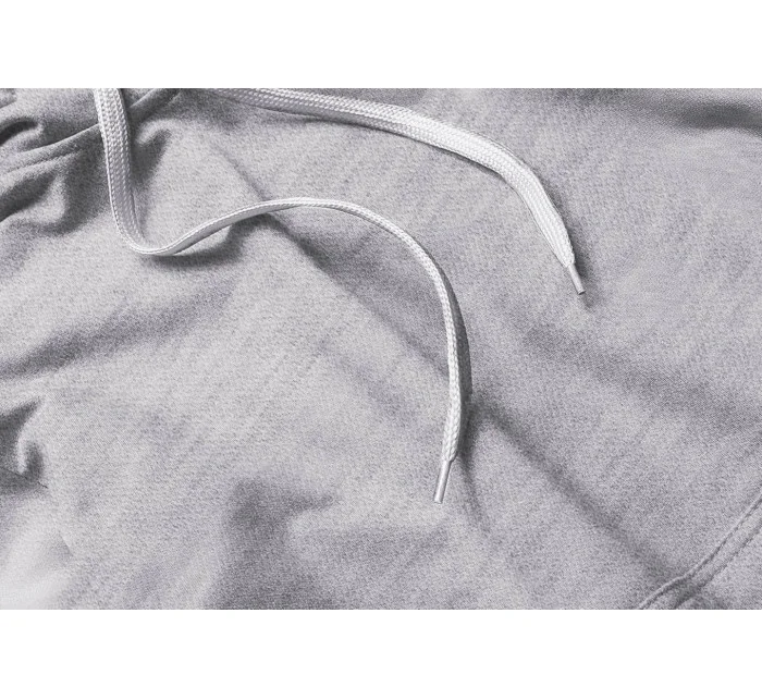 Tenká šedá dámská mikina model 17202600 - J.STYLE Tenká šedá dámská mikina model 17202600 - J.STYLE