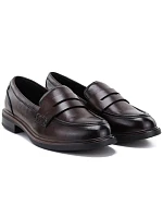 Kožené poltopánky typu loafers „lords“ v hnedej farbe Vinceza 133119 Kožené poltopánky typu loafers „lords“ v hnedej farbe Vinceza 133119