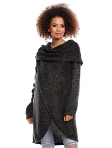 Dlhý sveter model 84291 PeeKaBoo