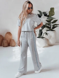 Dámska oversize tepláková súprava SPORT LIKE sivá FashionStreet AY1145