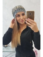 Dámska čiapka s brmbolcom Maria K335 tmavo šedá Dámska čiapka s brmbolcom Maria K335 tmavo šedá