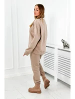 Izolovaná souprava model 18922103 tmavě béžová - K-Fashion Izolovaná souprava model 18922103 tmavě béžová - K-Fashion