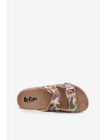 Wzorzyste Klapki Damskie Na Korkowej Platformie Z Klamrami Lee Cooper LCW-25-35-3480L Multikolor Wzorzyste Klapki Damskie Na Korkowej Platformie Z Klamrami Lee Cooper LCW-25-35-3480L Multikolor