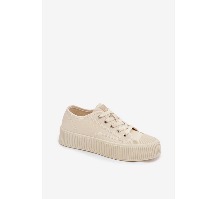 Dámské tenisky na platformě Big Star TT274271 Béžové