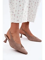 Lodičky na podpätku, model 230722 Step in style