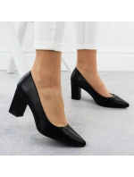 Dámske čierne lodičky Sergio Leone na ihlovom podpätku PB414 Dámske čierne lodičky Sergio Leone na ihlovom podpätku PB414