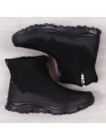 Pánské nepromokavé sněhové boty černé DK