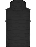 JN Pánská strečová fleecová vesta 02. black/black model 22414924 - Daiber