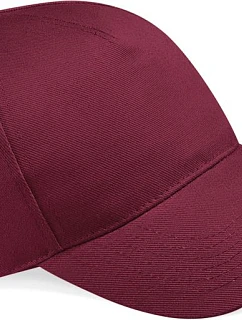 Beechfield B 15 5-panelová čiapka s kšiltom „Ultimate“ 53.0015 bordová
